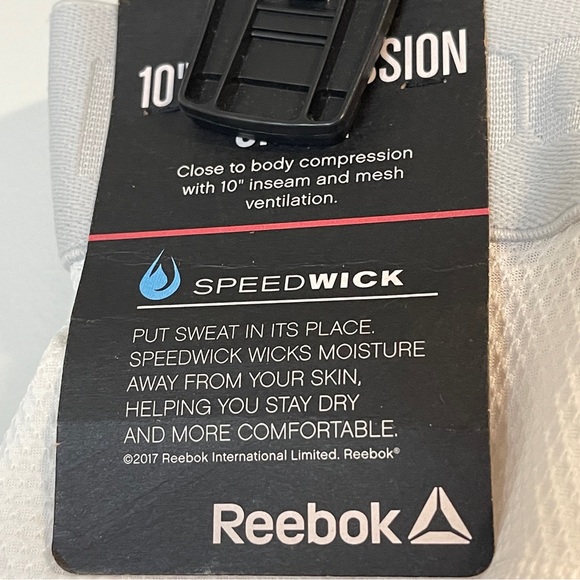 Reebok Men’s Solid Compression Briefs Pure White Small NWT - Picture 4 of 4